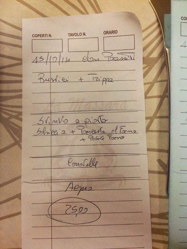 Cena rituale d’apertura: ecco a voi il menù